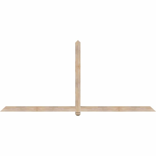 Ekena Millwork Eugene Smooth Timber Gable Bracket, Douglas Fir, 108"W x 49"H x 3 1/2"D x 3 1/2"F, 11/12 Pitch GBW108X49X0404EUG00SDF - main